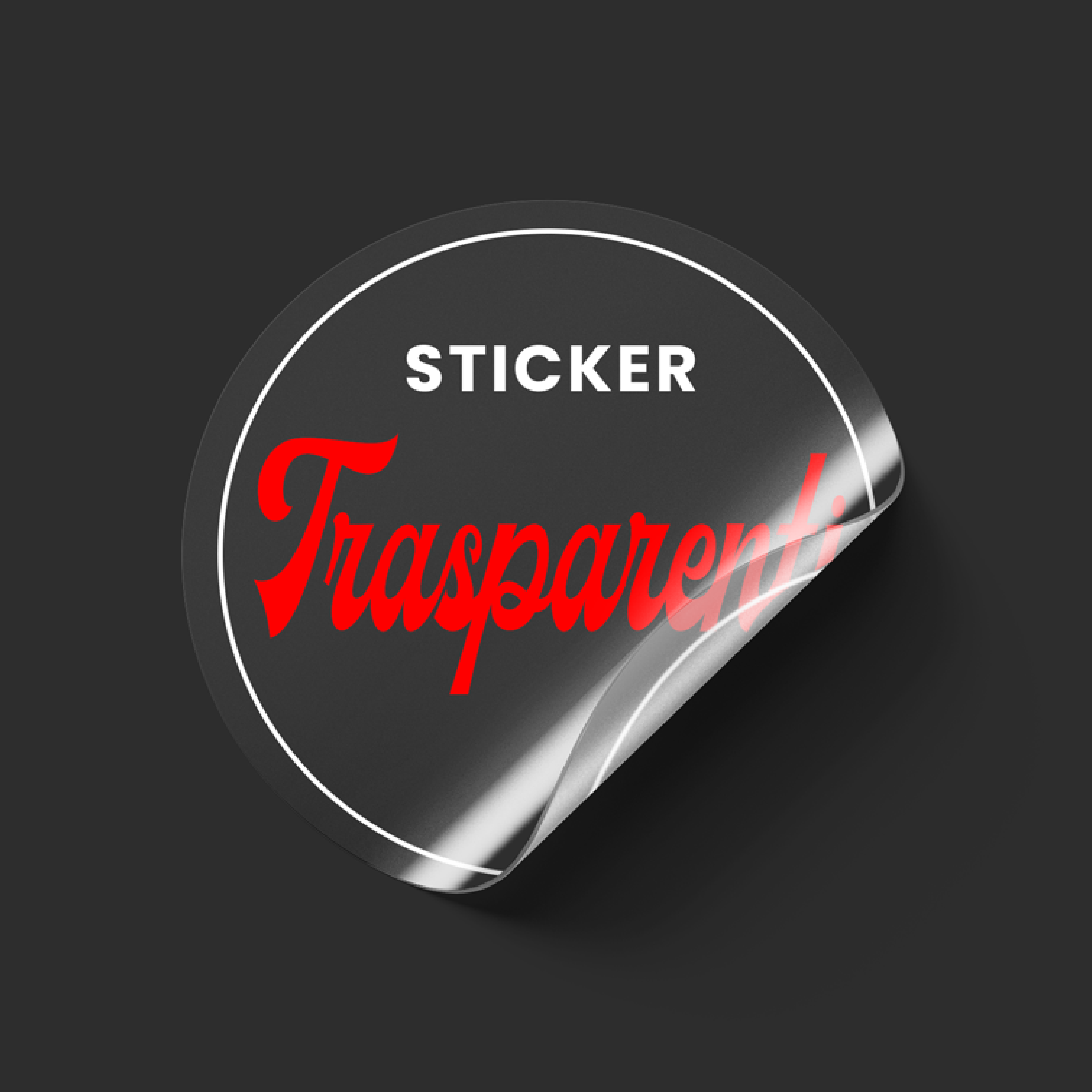 Sticker Vinile Trasparenti